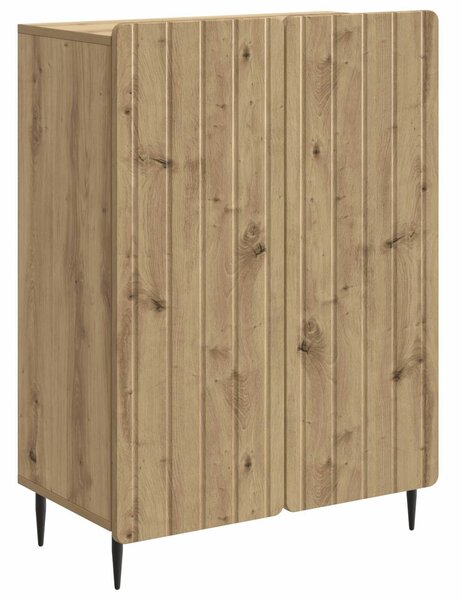 VidaXL Széf Kézműves Tölgy 66 x 34,5 x 92 cm Szerelt Fa