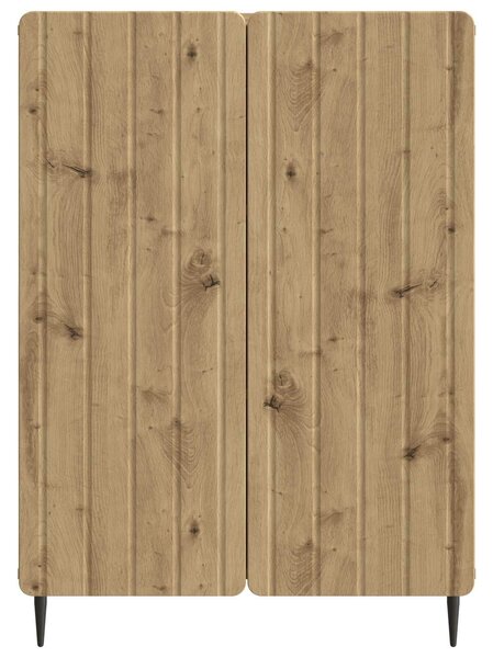 VidaXL Széf Kézműves Tölgy 66 x 34,5 x 92 cm Szerelt Fa