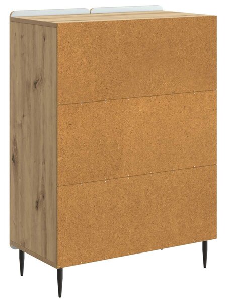 VidaXL Széf Kézműves Tölgy 66 x 34,5 x 92 cm Szerelt Fa