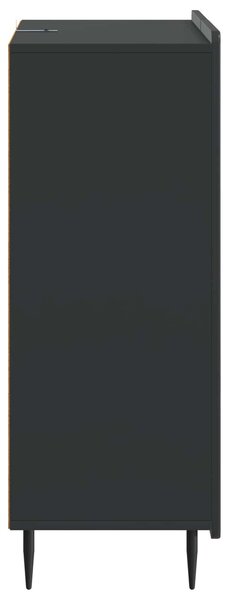 VidaXL Széf Fekete 66 x 34,5 x 91,5 cm Szerelt Fa