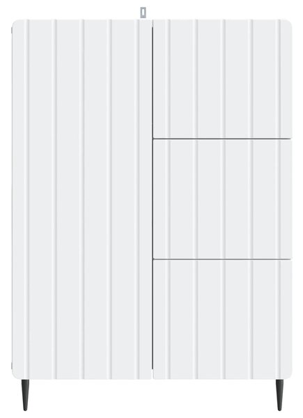 VidaXL Széf Fehér 66 x 34,5 x 91,5 cm Szerelt Fa