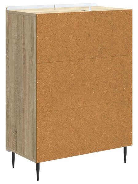 VidaXL Széf Sonoma Tölgy 66 x 34,5 x 91,5 cm Szerelt Fa