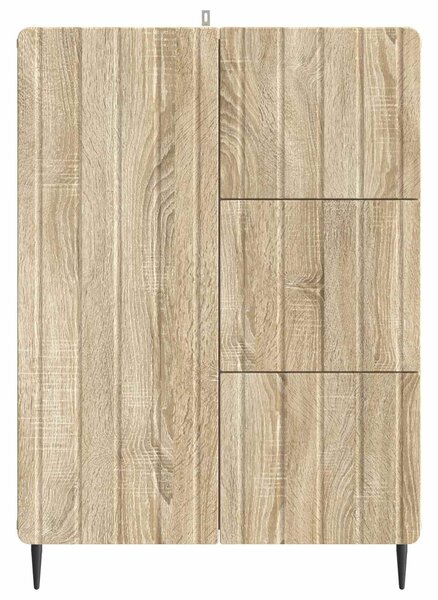 VidaXL Széf Sonoma Tölgy 66 x 34,5 x 91,5 cm Szerelt Fa