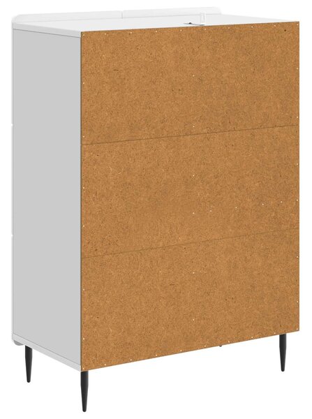 VidaXL Széf Magasfényű Fehér 66 x 34,5 x 91,5 cm Szerelt Fa