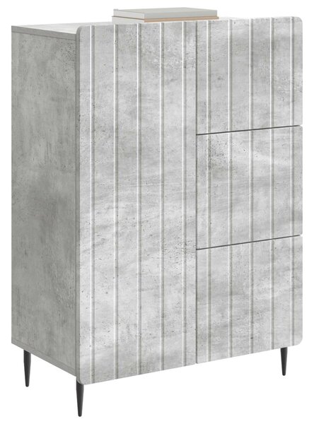 VidaXL Széf Betonszürke 66 x 34,5 x 91,5 cm Szerelt Fa