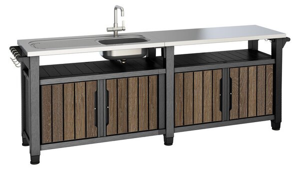 Decocoat unity chef műanyag kerti grill asztal 415l