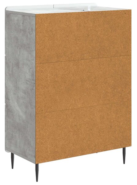 VidaXL Széf Betonszürke 66 x 34,5 x 91,5 cm Szerelt Fa