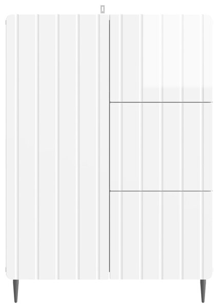 VidaXL Széf Magasfényű Fehér 66 x 34,5 x 91,5 cm Szerelt Fa