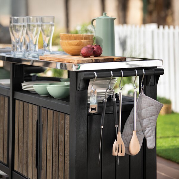Decocoat unity chef műanyag kerti grill asztal 415l
