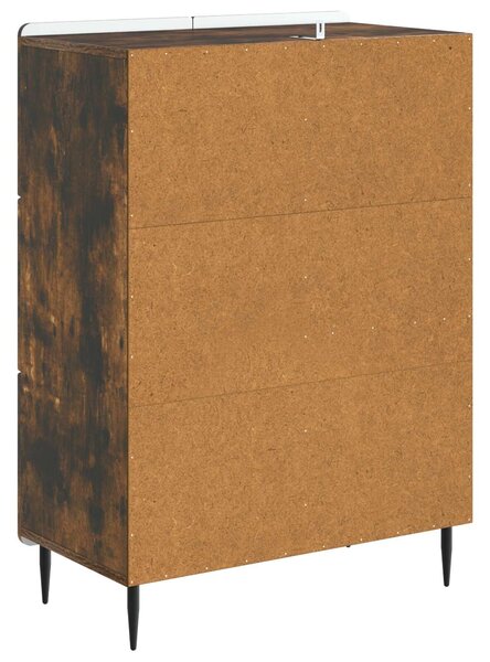 VidaXL Széf Füstös Tölgy 66 x 34,5 x 91,5 cm Szerelt Fa