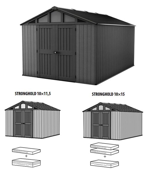 Stronghold műanyag kerti ház - hosszabbító készlet