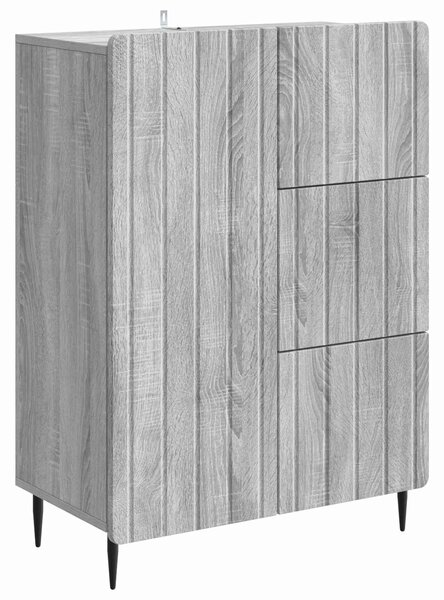 VidaXL Széf Szürke Sonoma 66 x 34,5 x 91,5 cm Szerelt Fa