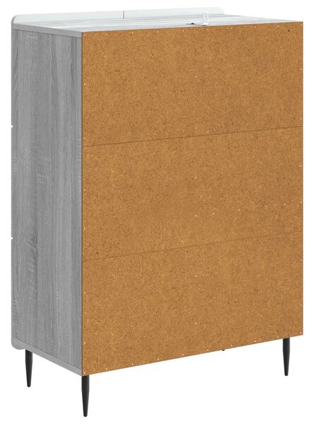 VidaXL Széf Szürke Sonoma 66 x 34,5 x 91,5 cm Szerelt Fa