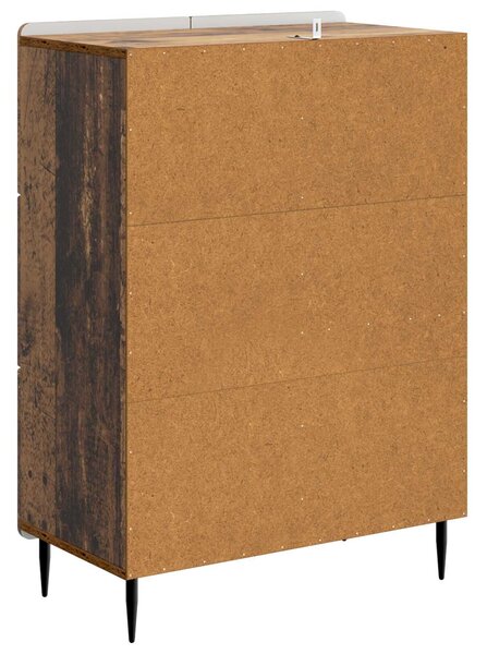 VidaXL Széf Antik Fa 66 x 34,5 x 91,5 cm Szerelt Fa