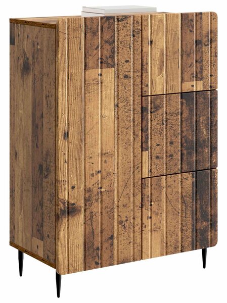 VidaXL Széf Antik Fa 66 x 34,5 x 91,5 cm Szerelt Fa