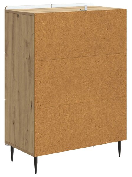 VidaXL Széf Kézműves Tölgy 66 x 34,5 x 91,5 cm Szerelt Fa