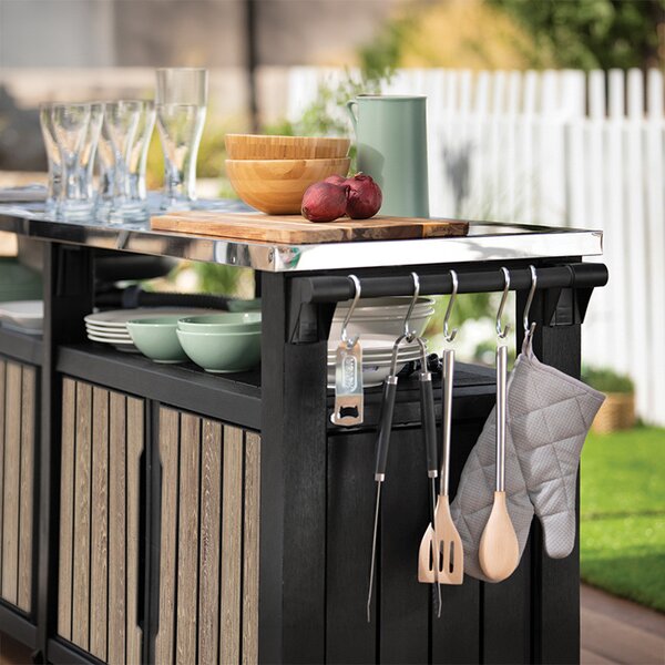 Decocoat unity chef műanyag kerti grill asztal 415l