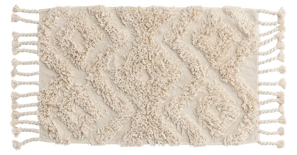 HILMA krém szőnyeg bojtokkal 50 x 80 cm