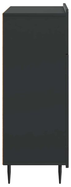 VidaXL Széf Fekete 66 x 34,5 x 92 cm Szerelt Fa