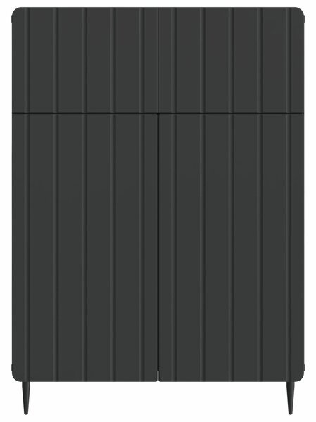 VidaXL Széf Fekete 66 x 34,5 x 92 cm Szerelt Fa