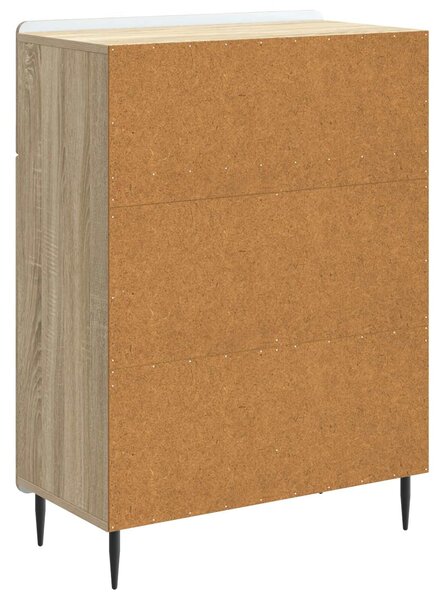 VidaXL Széf Sonoma Tölgy 66 x 34,5 x 92 cm Szerelt Fa