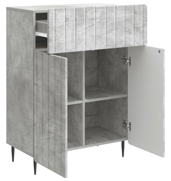 VidaXL Széf Betonszürke 66 x 34,5 x 92 cm Szerelt Fa