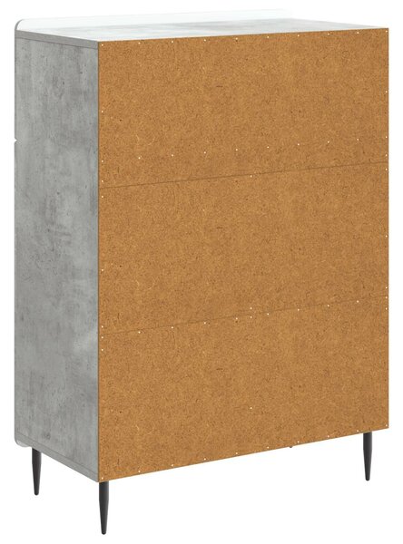 VidaXL Széf Betonszürke 66 x 34,5 x 92 cm Szerelt Fa