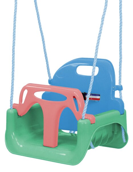 Aga4Kids Gyerekhinta kerítéssel Zöld/Kék