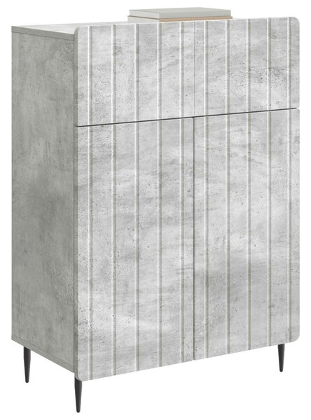 VidaXL Széf Betonszürke 66 x 34,5 x 92 cm Szerelt Fa