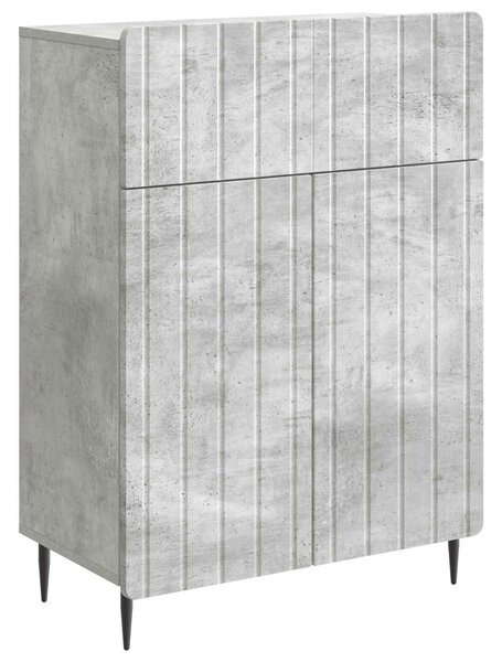 VidaXL Széf Betonszürke 66 x 34,5 x 92 cm Szerelt Fa