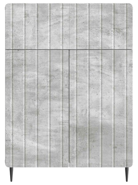 VidaXL Széf Betonszürke 66 x 34,5 x 92 cm Szerelt Fa