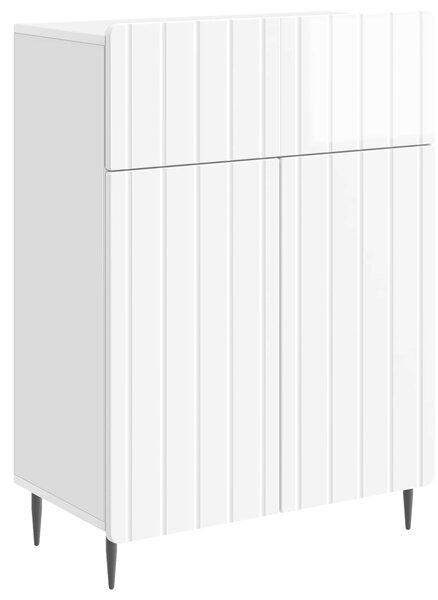 VidaXL Széf Magasfényű Fehér 66 x 34,5 x 92 cm Szerelt Fa