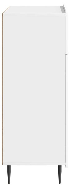 VidaXL Széf Magasfényű Fehér 66 x 34,5 x 92 cm Szerelt Fa
