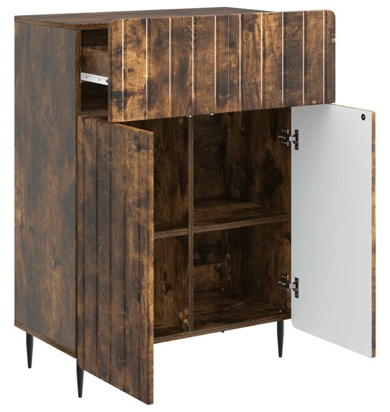 VidaXL Széf Füstös Tölgy 66 x 34,5 x 92 cm Szerelt Fa