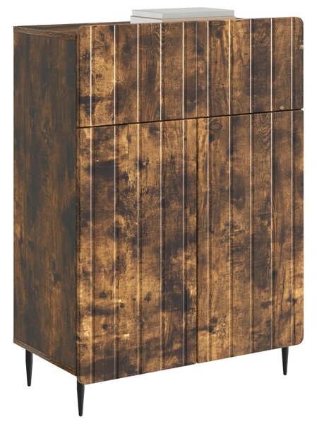 VidaXL Széf Füstös Tölgy 66 x 34,5 x 92 cm Szerelt Fa