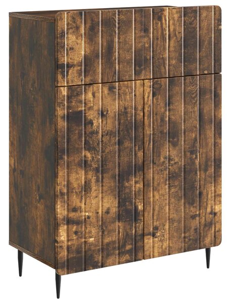 VidaXL Széf Füstös Tölgy 66 x 34,5 x 92 cm Szerelt Fa