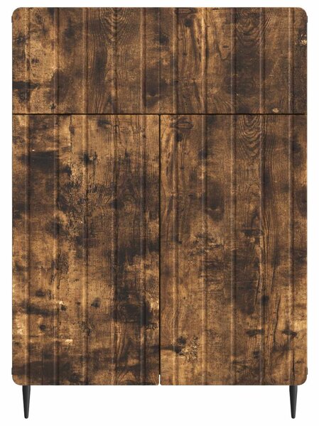 VidaXL Széf Füstös Tölgy 66 x 34,5 x 92 cm Szerelt Fa