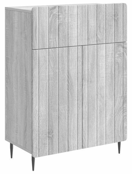 VidaXL Széf Szürke Sonoma 66 x 34,5 x 92 cm Szerelt Fa