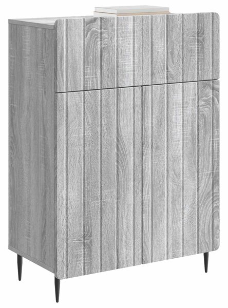 VidaXL Széf Szürke Sonoma 66 x 34,5 x 92 cm Szerelt Fa