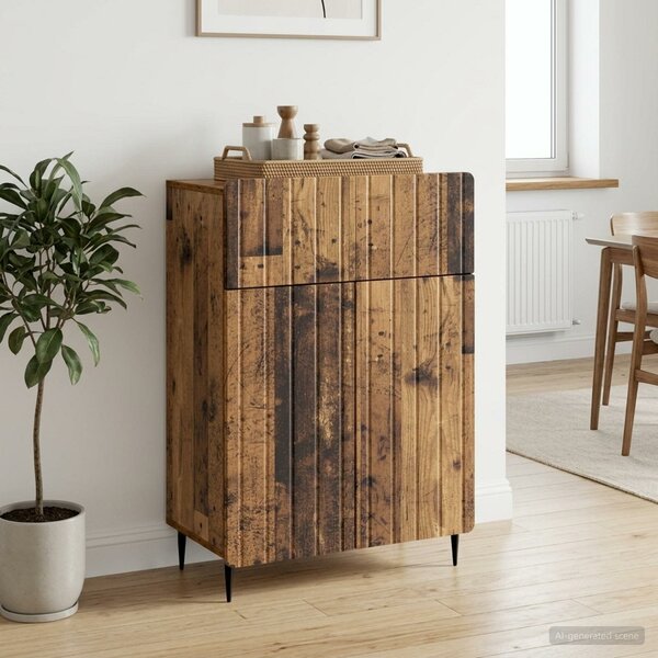 VidaXL Széf Antik Fa 66 x 34,5 x 92 cm Szerelt Fa