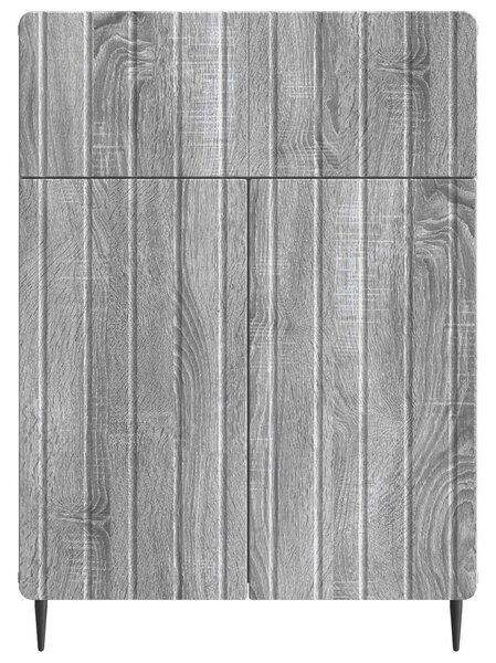 VidaXL Széf Szürke Sonoma 66 x 34,5 x 92 cm Szerelt Fa