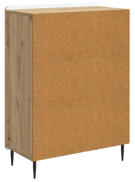 VidaXL Széf Kézműves Tölgy 66 x 34,5 x 92 cm Szerelt Fa