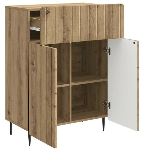 VidaXL Széf Kézműves Tölgy 66 x 34,5 x 92 cm Szerelt Fa