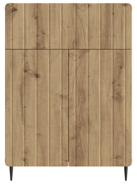 VidaXL Széf Kézműves Tölgy 66 x 34,5 x 92 cm Szerelt Fa