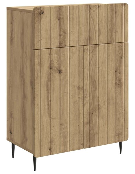 VidaXL Széf Kézműves Tölgy 66 x 34,5 x 92 cm Szerelt Fa