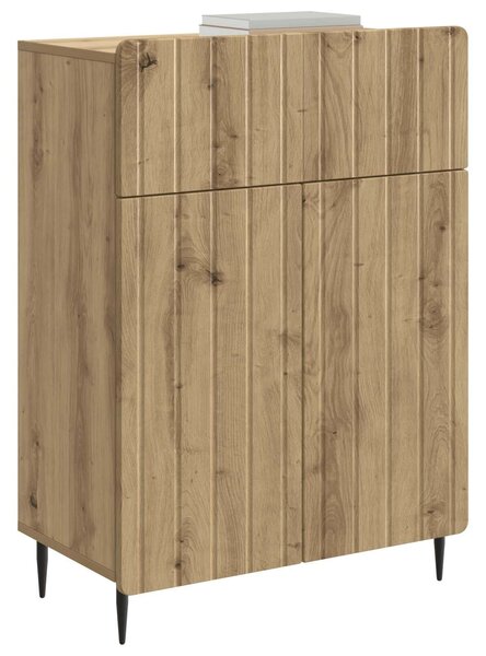 VidaXL Széf Kézműves Tölgy 66 x 34,5 x 92 cm Szerelt Fa
