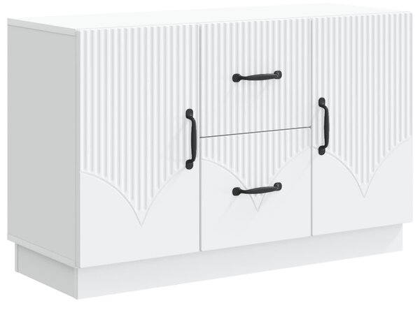 VidaXL Széf Fehér 89 x 34,5 x 57 cm Szerelt Fa