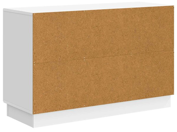 VidaXL Széf Fehér 89 x 34,5 x 57 cm Szerelt Fa