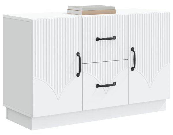 VidaXL Széf Fehér 89 x 34,5 x 57 cm Szerelt Fa