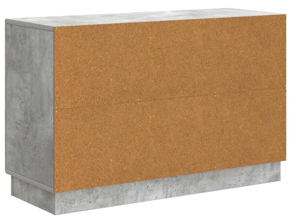 VidaXL Széf fiókkal Betonszürke 89 x 34,5 x 57 cm Szerelt Fa